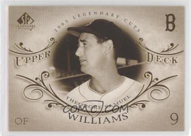 2005 SP Legendary Cuts - [Base] #78 - Ted Williams