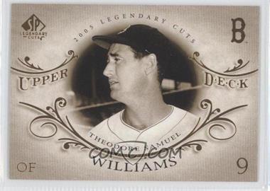 2005 SP Legendary Cuts - [Base] #78 - Ted Williams