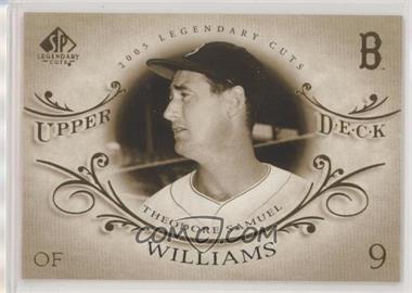 2005 SP Legendary Cuts - [Base] #78 - Ted Williams