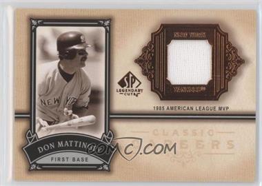 2005 SP Legendary Cuts - Classic Careers - Jerseys #CC-MA - Don Mattingly