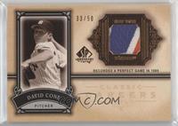 David Cone #/50