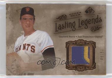 2005 SP Legendary Cuts - Lasting Legends - Patch #LL-GP - Gaylord Perry /50
