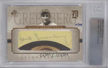 2005 SP Legendary Cuts - Legendary Cuts - Cut Signatures #LC-HG - Hank Greenberg /44 [BGS Authentic]