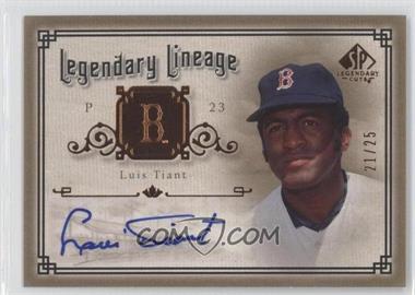 2005 SP Legendary Cuts - Legendary Lineage - Autographs #LE-LT - Luis Tiant /25