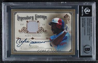 2005 SP Legendary Cuts - Legendary Lineage - Materials #LE-AD - Andre Dawson [BAS BGS Authentic]