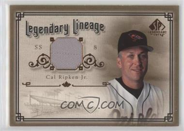 2005 SP Legendary Cuts - Legendary Lineage - Materials #LE-CR - Cal Ripken Jr.