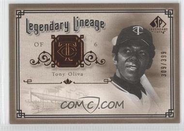 2005 SP Legendary Cuts - Legendary Lineage #LE-TO - Tony Oliva /399