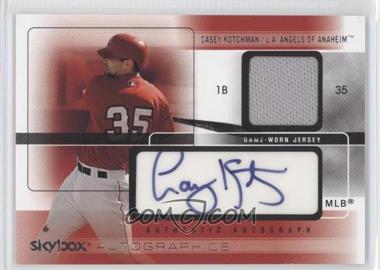 2005 Skybox Autographics - Autographics - Silver Jersey #AGJ-CK - Casey Kotchman /100