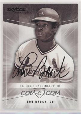 2005 Skybox Autographics - [Base] #64 - Lou Brock /750