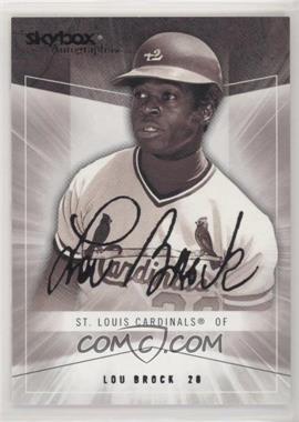 2005 Skybox Autographics - [Base] #64 - Lou Brock /750