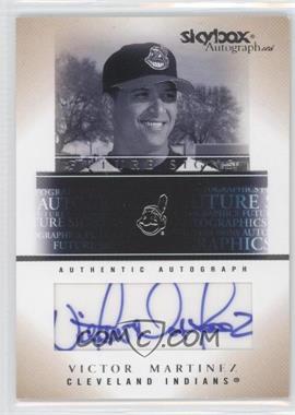 2005 Skybox Autographics - Future Signs - Silver Embossed Autographs #FSA-VIM - Victor Martinez /85