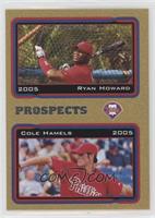 Ryan Howard, Cole Hamels #/2,005