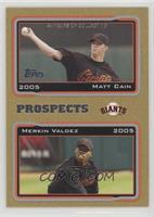 Matt Cain, Merkin Valdez #/2,005