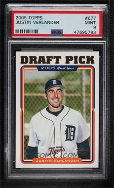 2005 Topps - [Base] #677 - Justin Verlander [PSA 9 MINT]