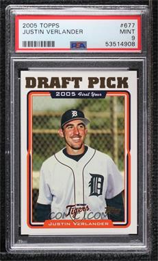 2005 Topps - [Base] #677 - Justin Verlander [PSA 9 MINT]