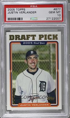 2005 Topps - [Base] #677 - Justin Verlander [PSA 10 GEM MT]