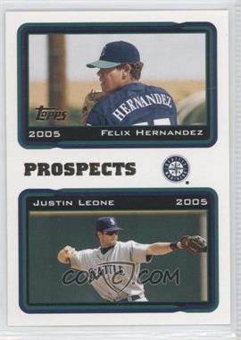 2005 Topps - [Base] #688 - Felix Hernandez, Justin Leone