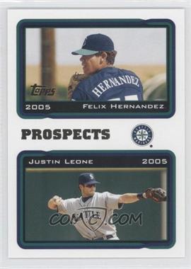 2005 Topps - [Base] #688 - Felix Hernandez, Justin Leone