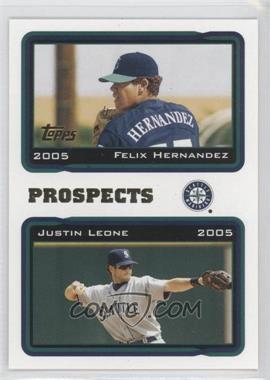 2005 Topps - [Base] #688 - Felix Hernandez, Justin Leone