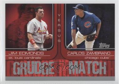 2005 Topps - Grudge Match #GM4 - Jim Edmonds, Carlos Zambrano