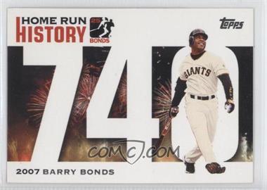 2005 Topps - Multi-Product Insert Home Run History Barry Bonds #740 - Barry Bonds