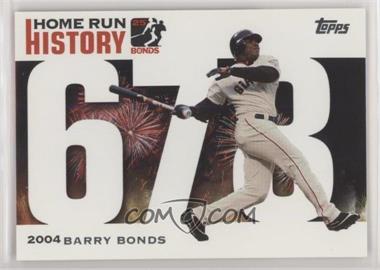 2005 Topps - Multi-Product Insert Home Run History Barry Bonds #BB678 - Barry Bonds