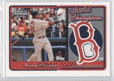 2005 Topps - World Champions Relics #RSR-MR3 - Manny Ramirez