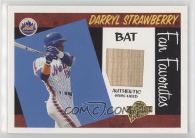 2005 Topps All-Time Fan Favorites - Relics #FFR-DS - Darryl Strawberry /350