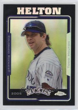 2005 Topps Chrome - [Base] - Black Refractor #267 - Todd Helton /225