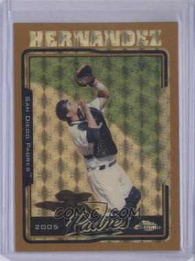 2005 Topps Chrome - [Base] - Gold Superfractor #296 - Ramon Hernandez /1