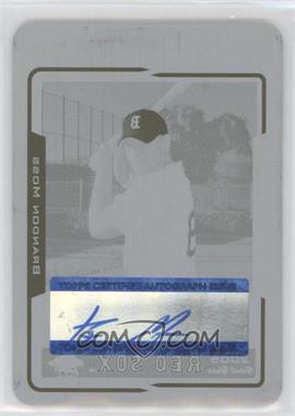 2005 Topps Chrome - [Base] - Printing Plate Cyan #222 - Brandon Moss /1 [EX to NM]