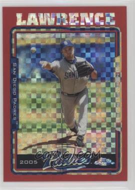 2005 Topps Chrome - [Base] - Red X-Fractor #112 - Brian Lawrence /25