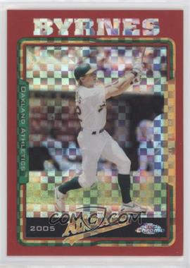 2005 Topps Chrome - [Base] - Red X-Fractor #37 - Eric Byrnes /25