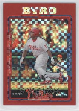 2005 Topps Chrome - [Base] - Red X-Fractor #378 - Marlon Byrd /25