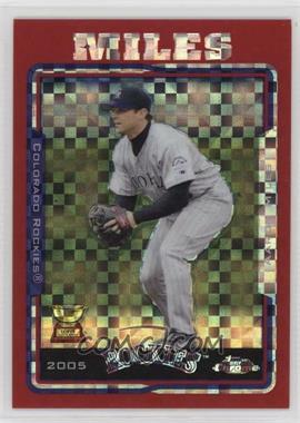 2005 Topps Chrome - [Base] - Red X-Fractor #388 - Aaron Miles /25