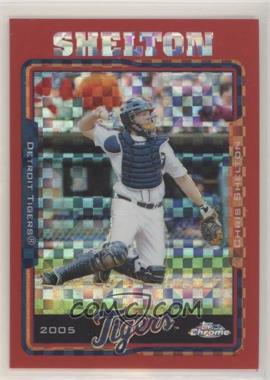 2005 Topps Chrome - [Base] - Red X-Fractor #410 - Chris Shelton /25