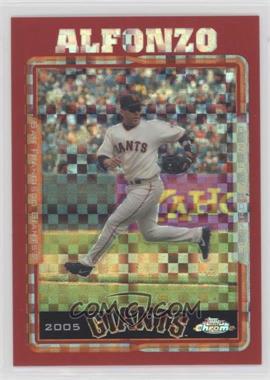 2005 Topps Chrome - [Base] - Red X-Fractor #66 - Edgardo Alfonzo /25