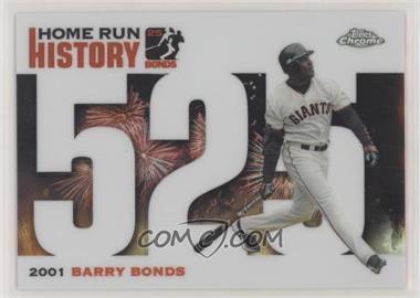 2005 Topps Chrome Update & Highlights - Barry Bonds Home Run History - Refractor #BBC525 - Barry Bonds /500 [EX to NM]