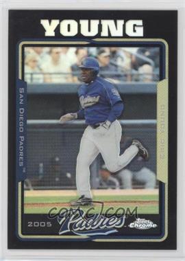 2005 Topps Chrome Update & Highlights - [Base] - Black Refractor #UH6 - Eric Young /250