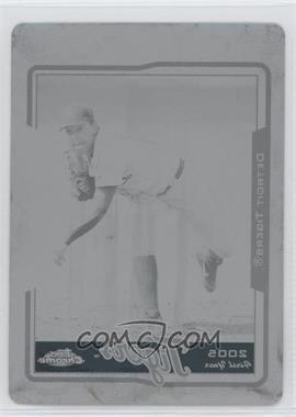 2005 Topps Chrome Update & Highlights - [Base] - Printing Plate Black #UH167 - Jair Jurrjens /1 [EX to NM]