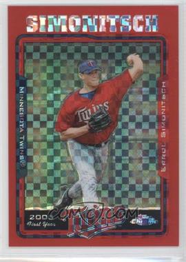 2005 Topps Chrome Update & Highlights - [Base] - Red X-Fractor #UH131 - Errol Simonitsch /65