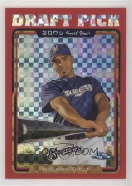 2005 Topps Chrome Update & Highlights - [Base] - Red X-Fractor #UH210 - Nelson Cruz /65