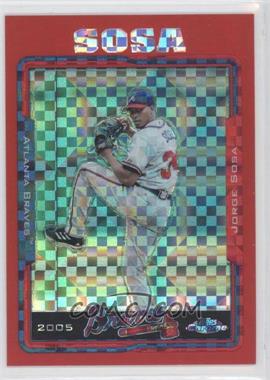 2005 Topps Chrome Update & Highlights - [Base] - Red X-Fractor #UH33 - Jorge Sosa /65