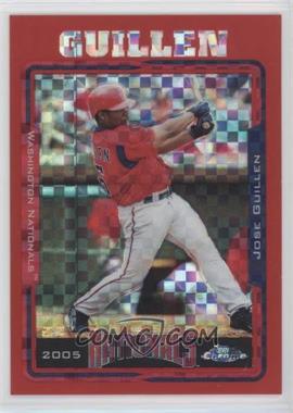 2005 Topps Chrome Update & Highlights - [Base] - Red X-Fractor #UH78 - Jose Guillen /65