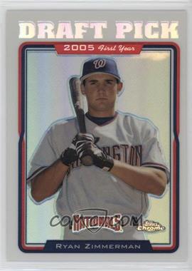 2005 Topps Chrome Update & Highlights - [Base] - Refractor #UH208 - Ryan Zimmerman