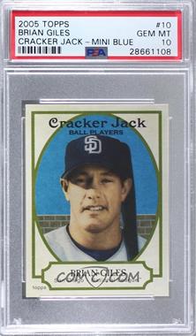 2005 Topps Cracker Jack - [Base] - Mini Blue #10 - Brian Giles /50 [PSA 10 GEM MT]