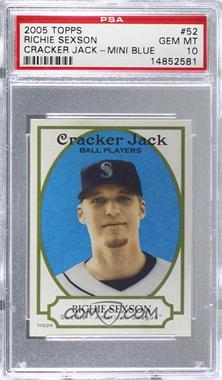 2005 Topps Cracker Jack - [Base] - Mini Blue #52 - Richie Sexson /50 [PSA 10 GEM MT]