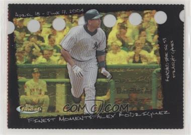 2005 Topps Finest - A-Rod Moments Refractor #FAM47 - Alex Rodriguez /190
