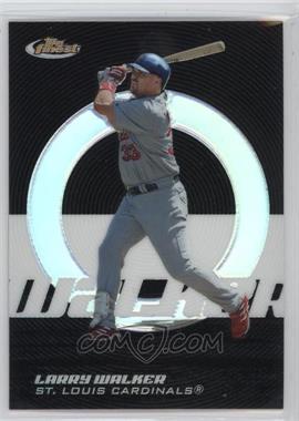 2005 Topps Finest - [Base] - Black Refractor #124 - Larry Walker /99