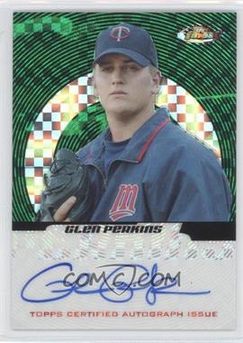 2005 Topps Finest - [Base] - Green X-Fractor #143 - Autographs - Glen Perkins /50